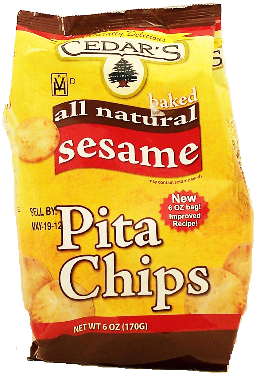 Cedar's all natural sesame pita chips Full-Size Picture